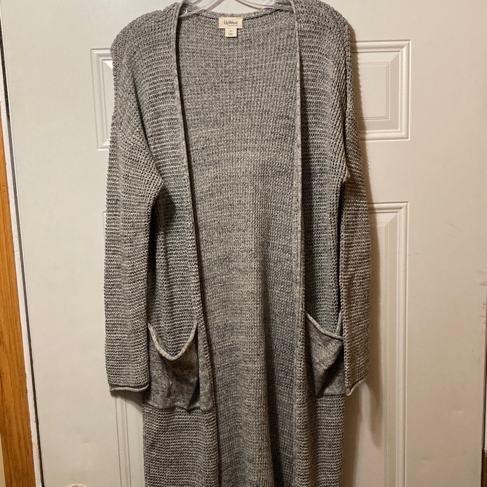 UpWest‎ Heather Gray Long Cardigan S